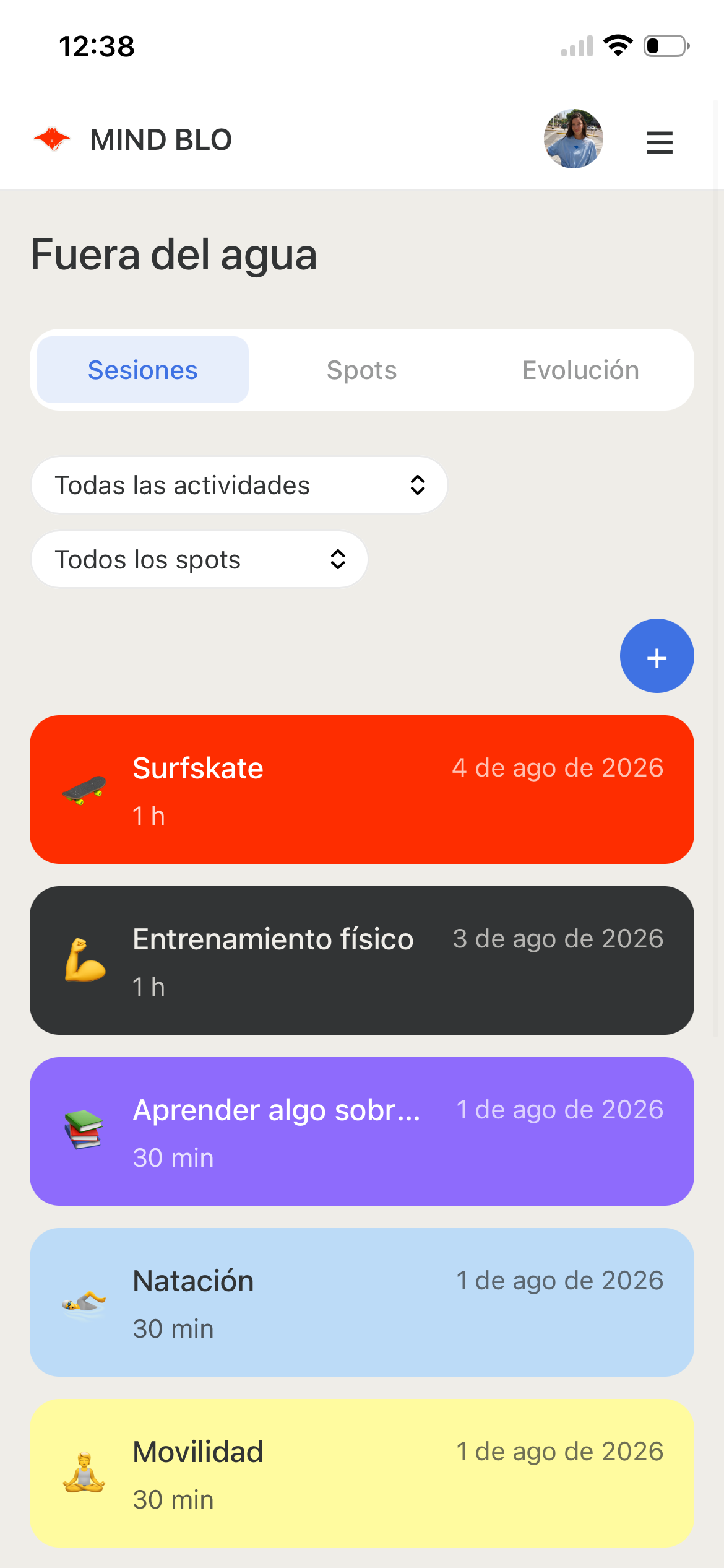 Actividades fuera del agua en Mind Blower